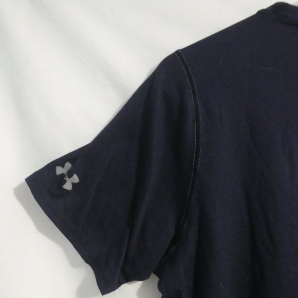 UNDER ARMOUR | medium | Navy Tee / T-Shirt | Fitted Heat Gear | GUC - Picture 9 of 13